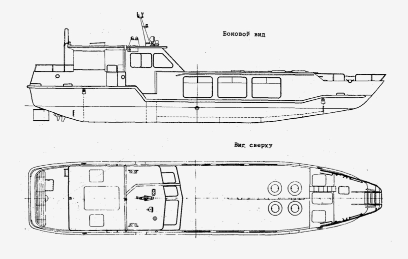 Пассажирский катер для переправ проекта 81570