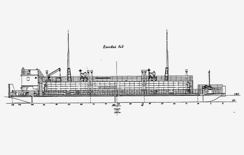 Нефтеналивная баржа класса «Р» грузоподъемностью 680 т проекта 81218ВН