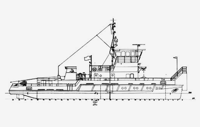 Буксир-толкач класса «Р(лед)А» мощностью 330 кВт проекта 81704А