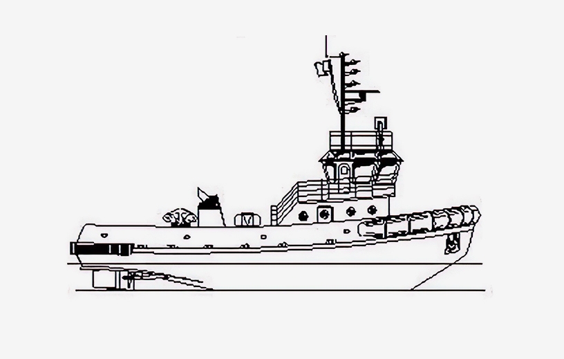 Буксир ледокольного типа класса «О2,0 (лед30) А» мощностью 450-600 л.с. проекта Р103АМ