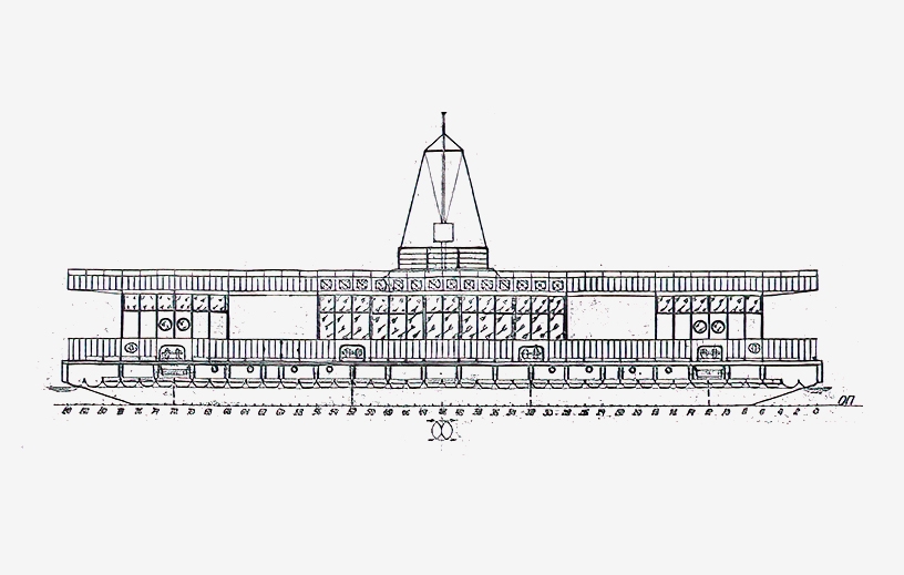 Дебаркадер длиной 38 м класса «Р» проекта 485